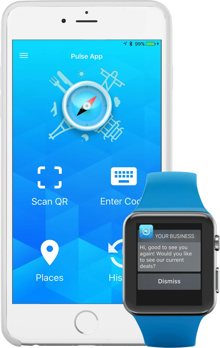 Pulse Places, app and watch notification